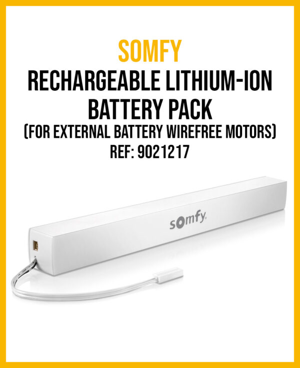 SOMFY Power Supply Li-ion Rechargeable Battery Pack for R28 Wire free Motor